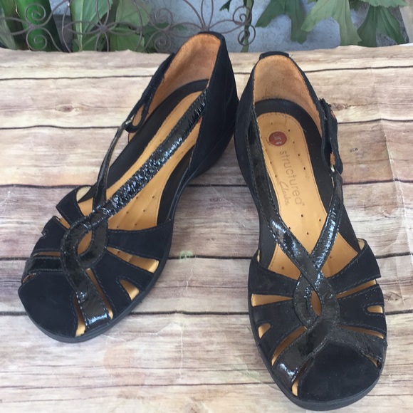 Clarks UN Structured size 81/2 black like New - Picture 1 of 5